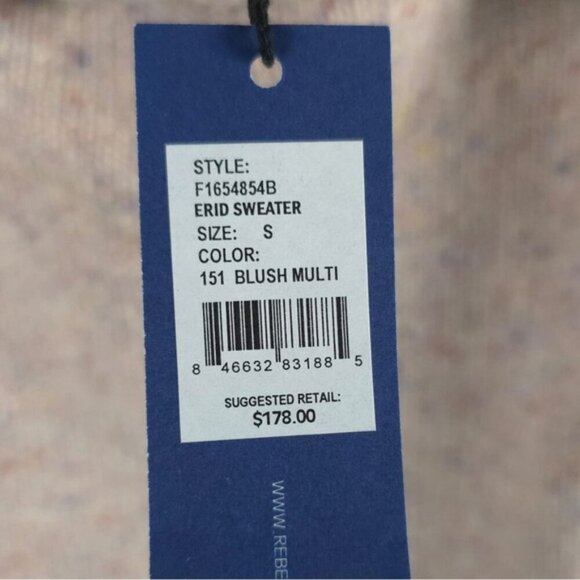 NWT‎ REBECCA MINKOFF EXTRA FINE MERINO WOOL ALPACA Cowl Nk ERID Sweater SMALL - Picture 9 of 11